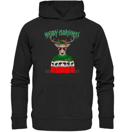 Merry Christmas Rentier - Premium Bio Hoodie