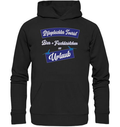 Pflegeleichter Tourist - Premium Bio Hoodie