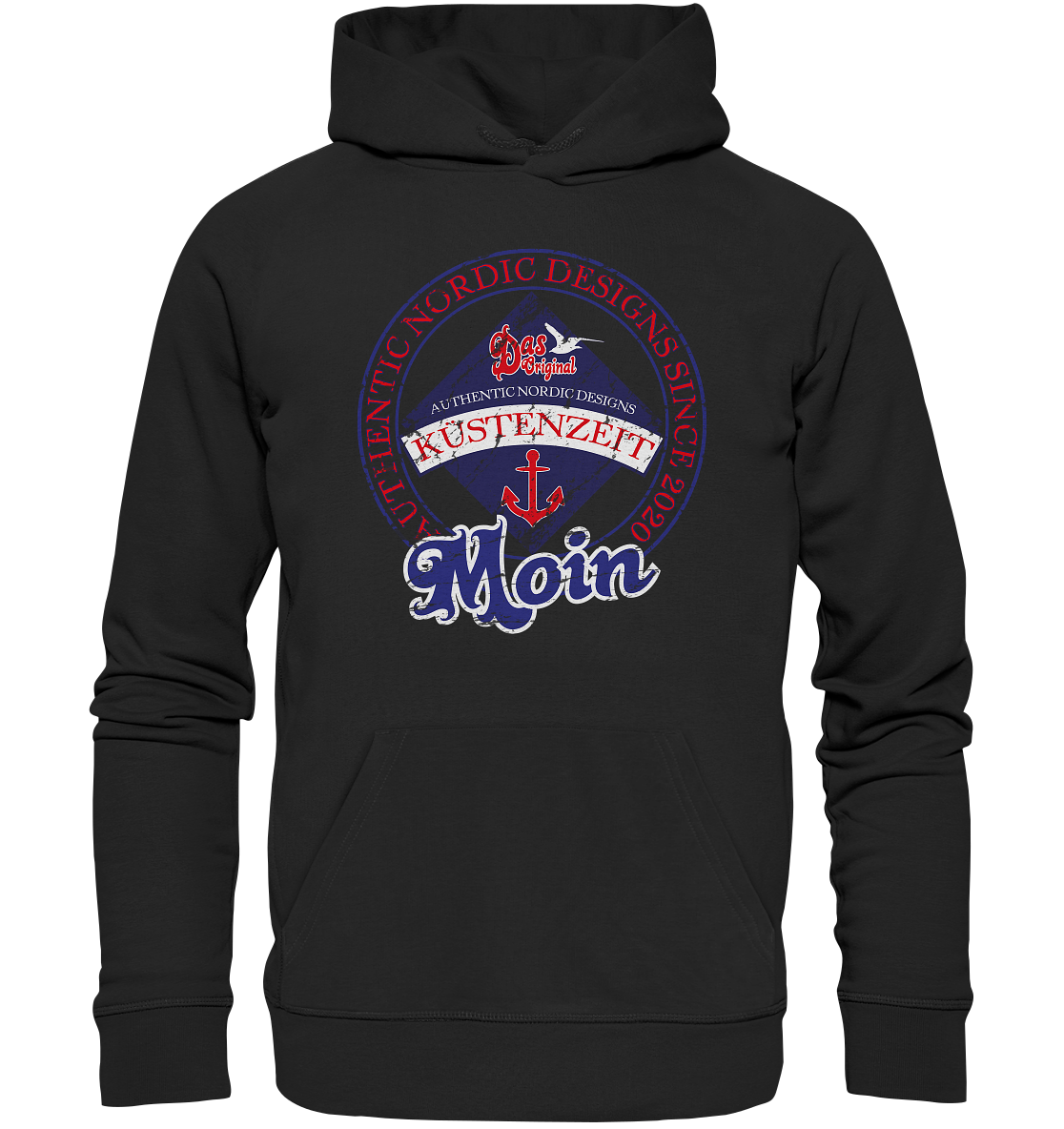 Moin Küstenzeit - Premium Bio Hoodie