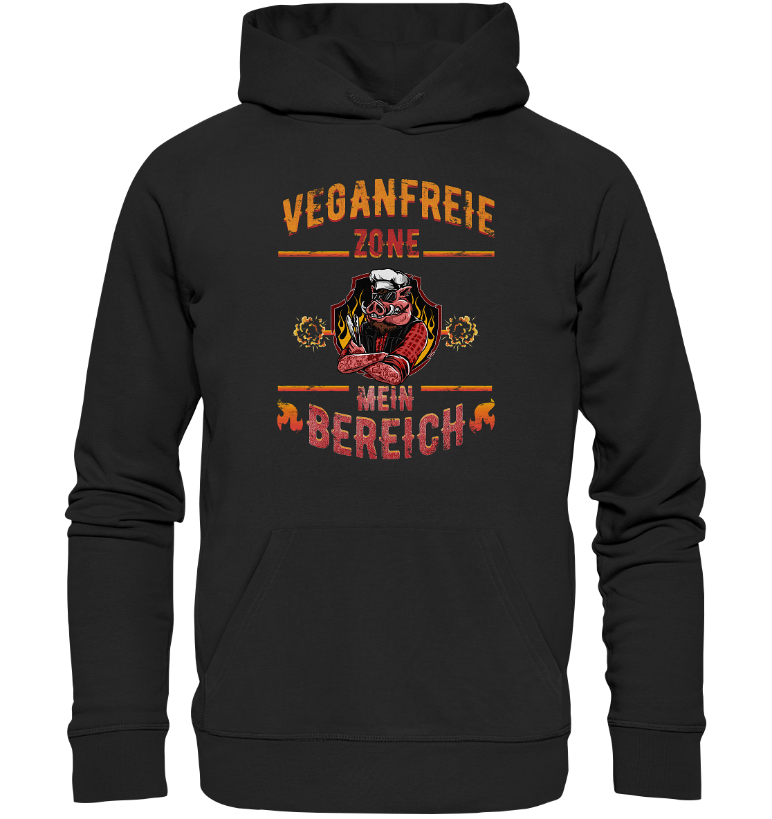 Veganfreie Zone Mein Bereich - Premium Bio Hoodie