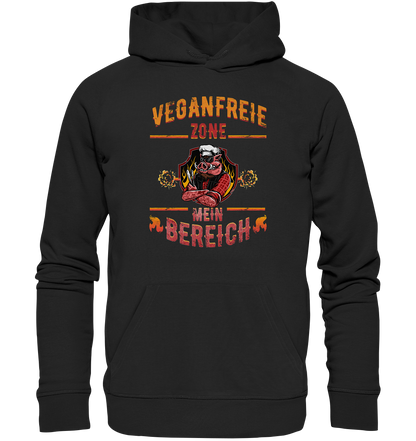 Veganfreie Zone Mein Bereich - Premium Bio Hoodie