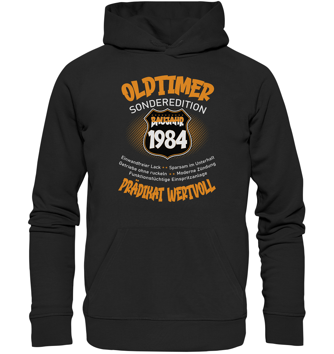 40 Geburtstag Oldtimer Baujahr 1984 - Premium Bio Hoodie