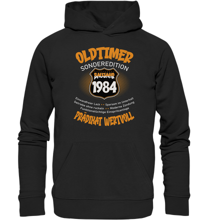 40 Geburtstag Oldtimer Baujahr 1984 - Premium Bio Hoodie