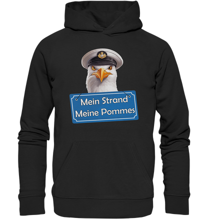 Mein Strand meine Pommes - Premium Bio Hoodie