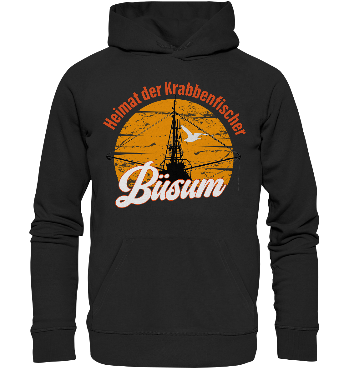 Büsum Heimat der Krabbenfischer - Premium Bio Hoodie