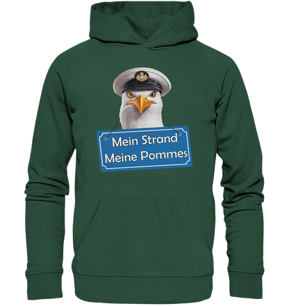 Mein Strand meine Pommes - Premium Bio Hoodie