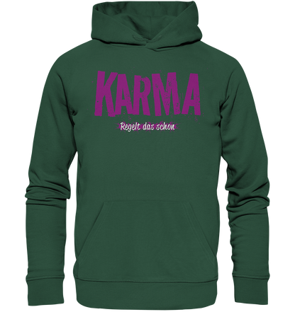 Karma regelt das schon - Premium Bio Hoodie