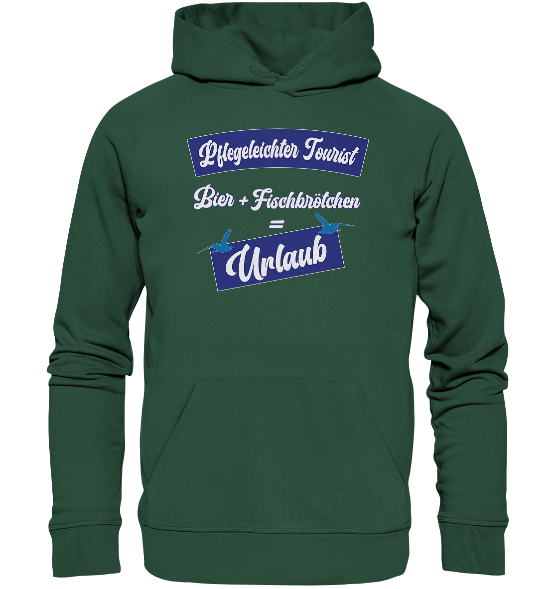 Pflegeleichter Tourist - Premium Bio Hoodie