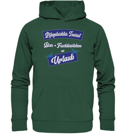 Pflegeleichter Tourist - Premium Bio Hoodie