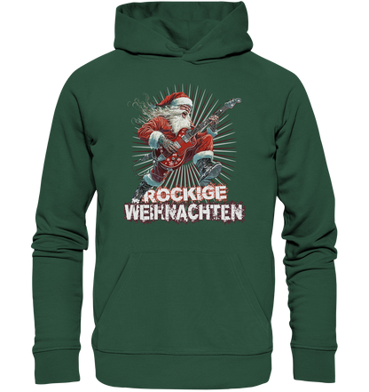 Rockige Weihnachten - Premium Bio Hoodie