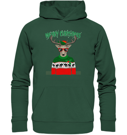 Merry Christmas Rentier - Premium Bio Hoodie