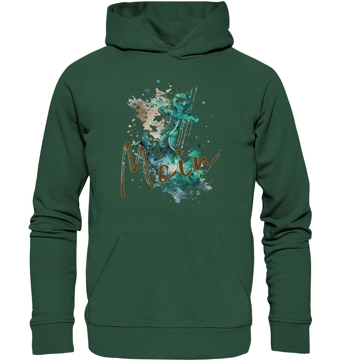 Moin Anker Aquarell - Premium Bio Hoodie