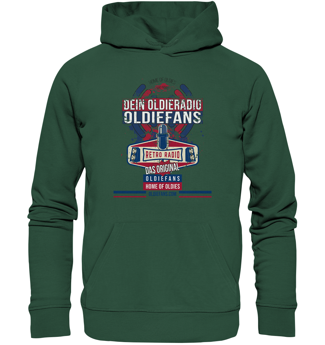 Oldiefans Retro Radio Logo - Premium Bio Hoodie