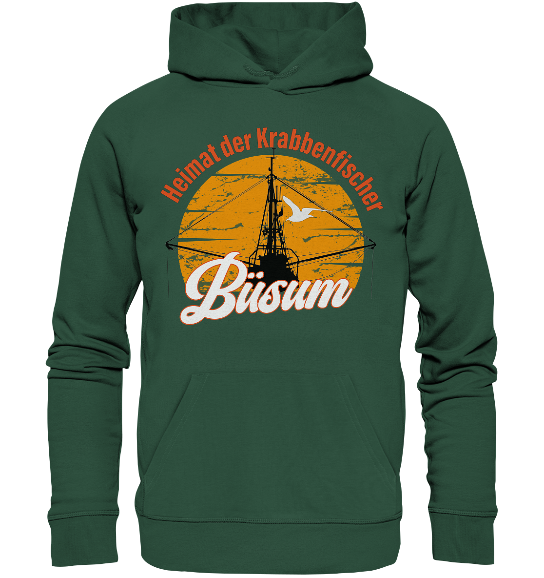 Büsum Heimat der Krabbenfischer - Premium Bio Hoodie