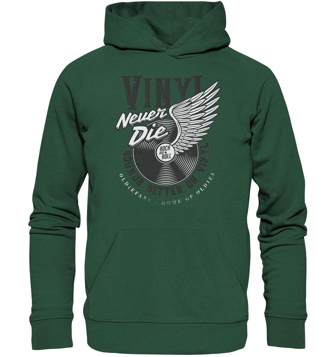 Vinyl Never Die - Premium Bio Hoodie