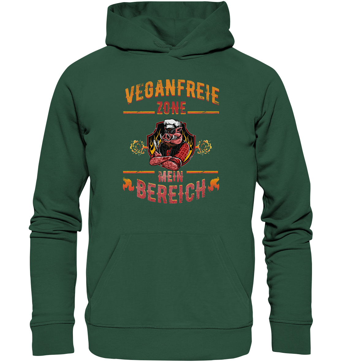 Veganfreie Zone Mein Bereich - Premium Bio Hoodie