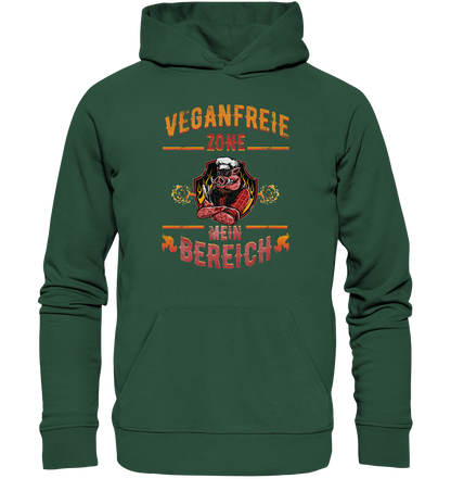 Veganfreie Zone Mein Bereich - Premium Bio Hoodie