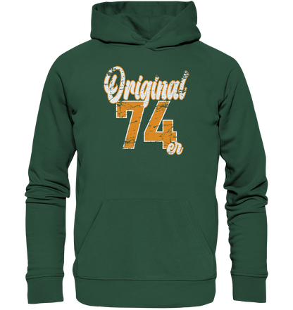 Original 74er 50.Geburtstag - Premium Bio Hoodie