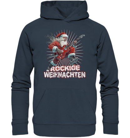 Rockige Weihnachten - Premium Bio Hoodie