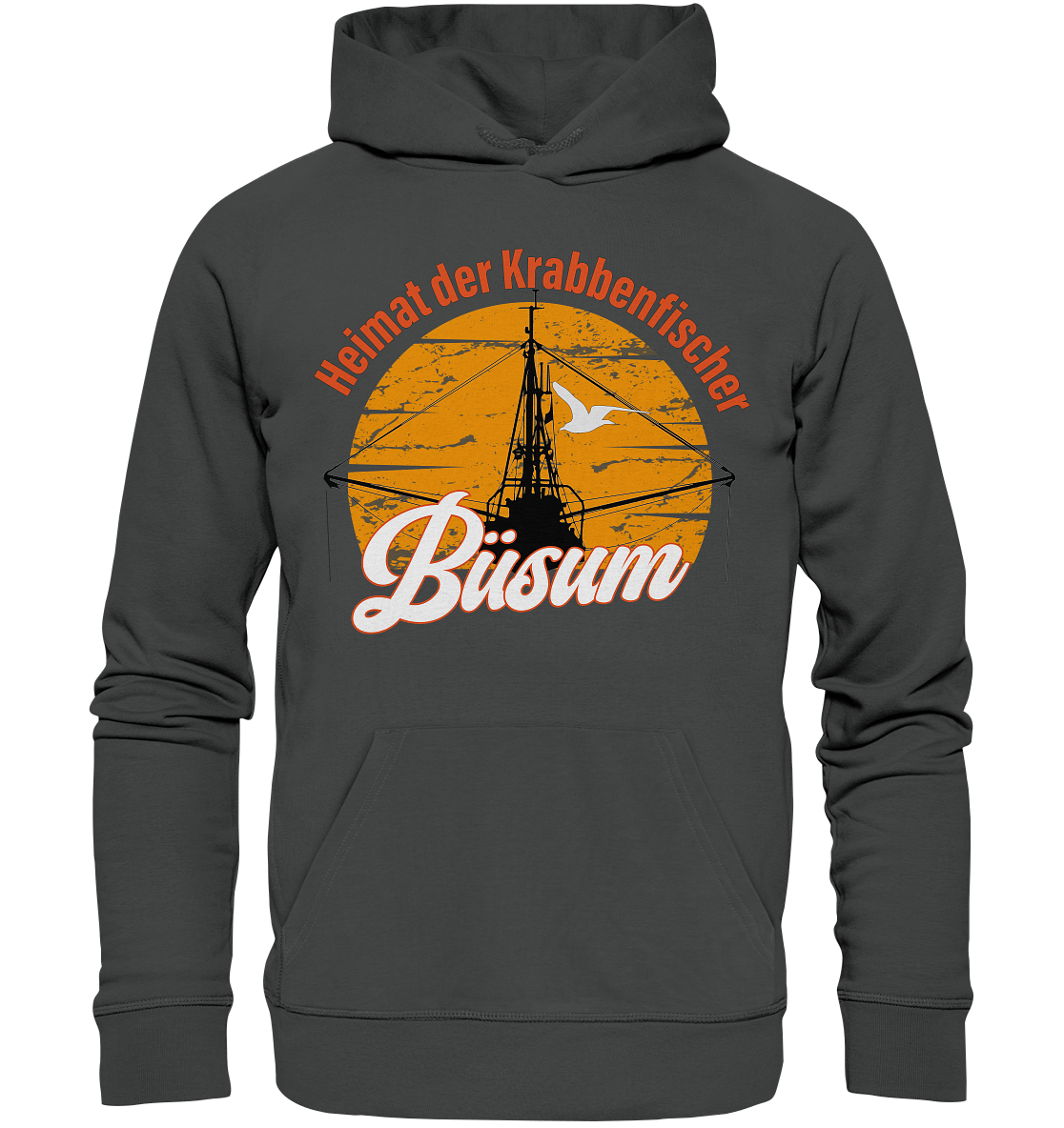 Büsum Heimat der Krabbenfischer - Premium Bio Hoodie