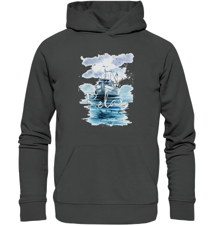 Relax Schiff Aquarell - Premium Bio Hoodie