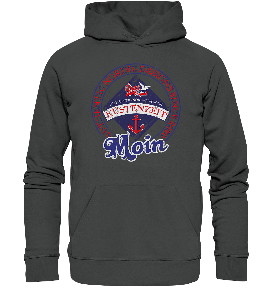 Moin Küstenzeit - Premium Bio Hoodie