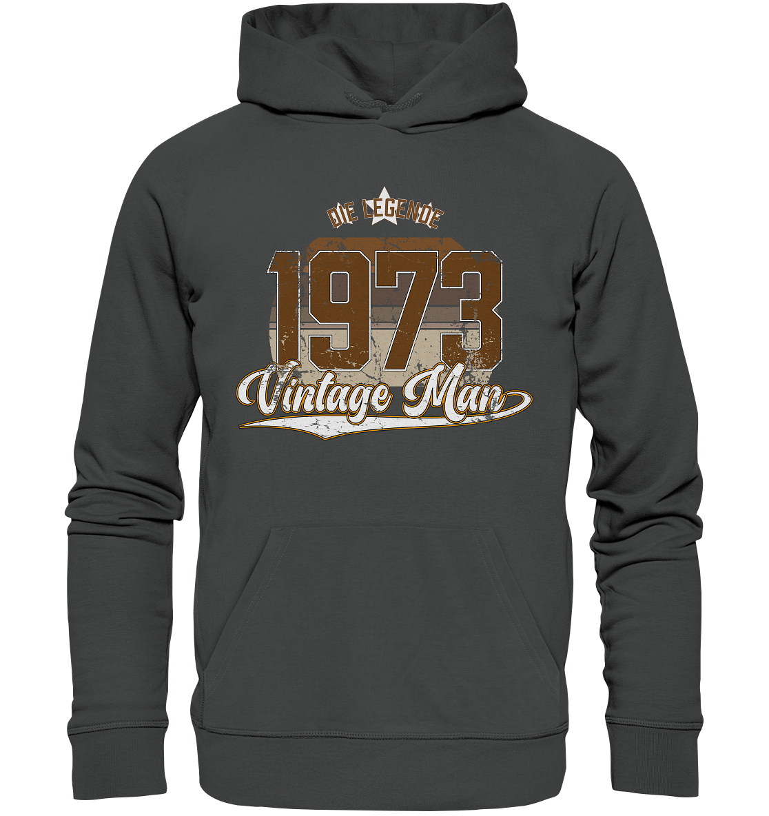 Vintage Man 1973 Geburtstag - Premium Bio Hoodie