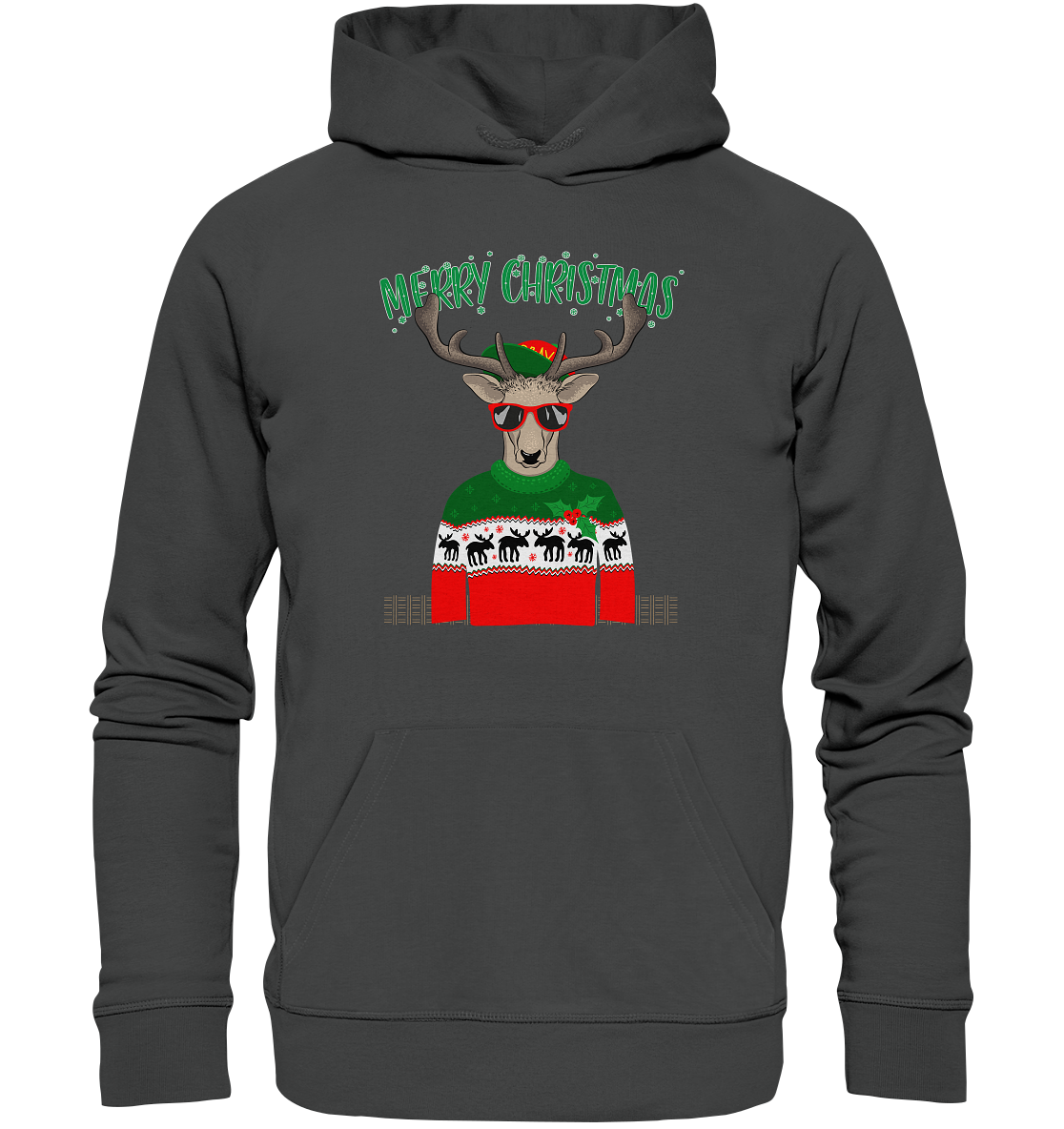 Merry Christmas Rentier - Premium Bio Hoodie