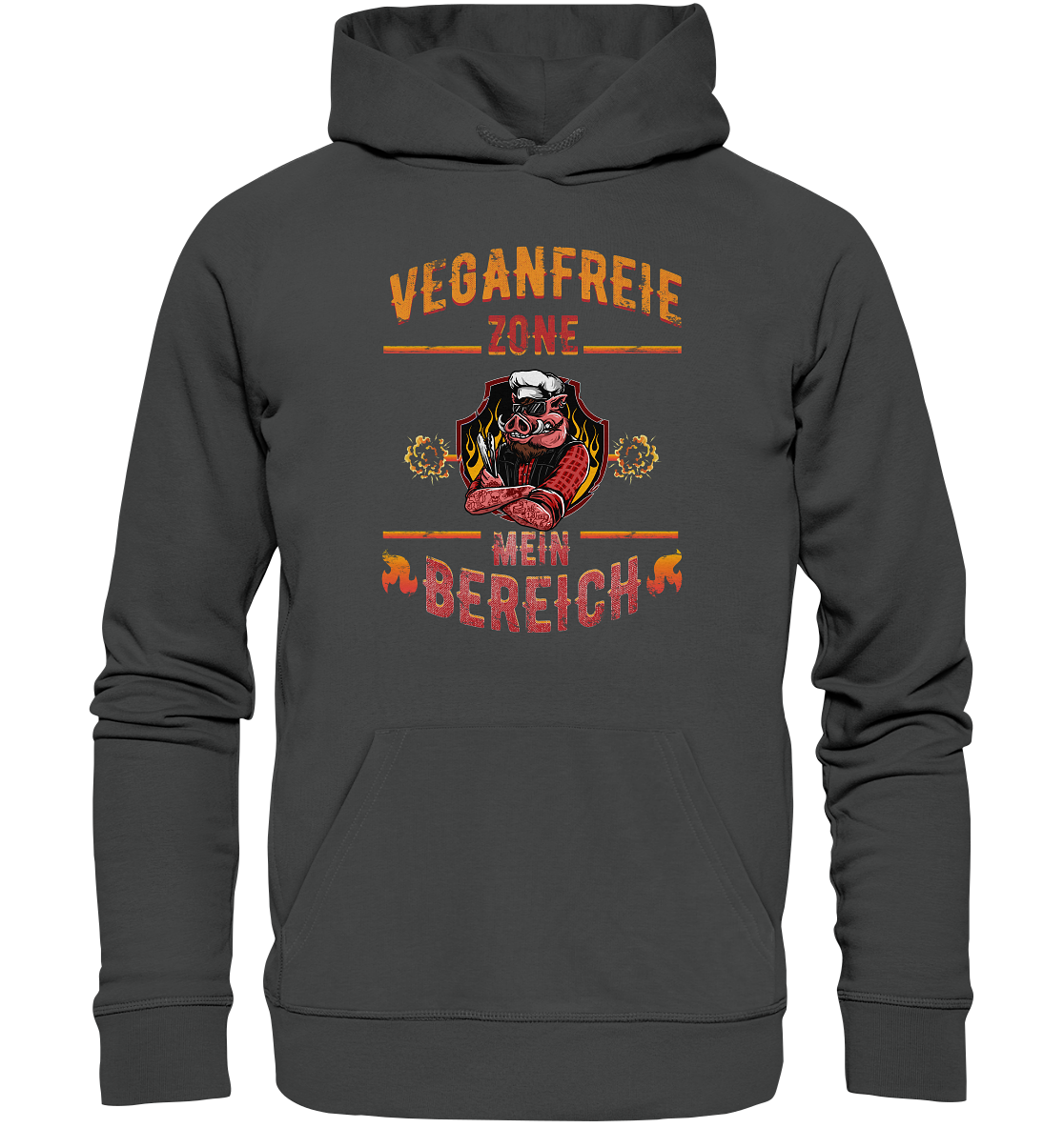 Veganfreie Zone Mein Bereich - Premium Bio Hoodie