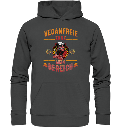 Veganfreie Zone Mein Bereich - Premium Bio Hoodie