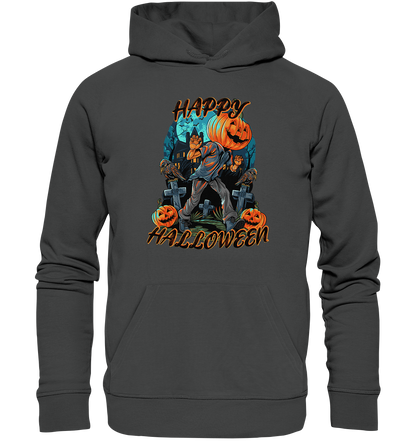 Happy Halloween Kürbiskopf - Premium Bio Hoodie