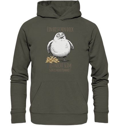 Möwe Ein bisschen dick ist nicht slim - Premium Bio Hoodie