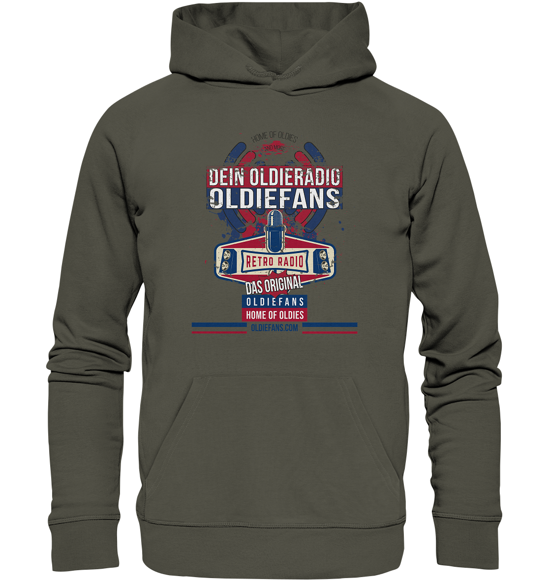 Oldiefans Retro Radio Logo - Premium Bio Hoodie