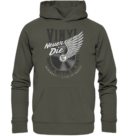 Vinyl Never Die - Premium Bio Hoodie