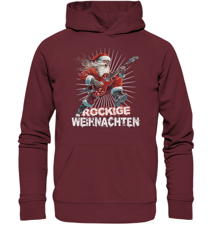 Rockige Weihnachten - Premium Bio Hoodie