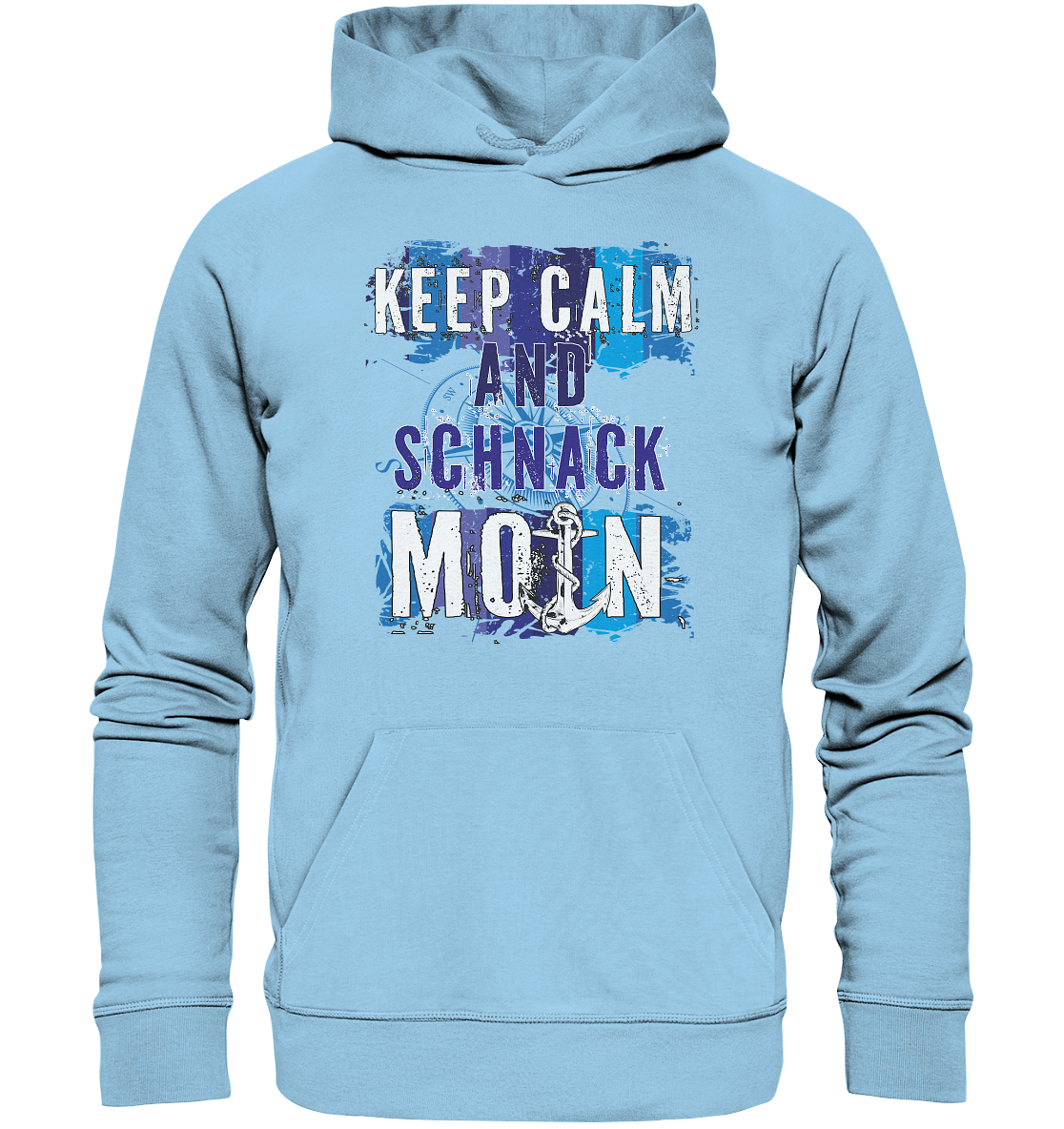 Keep Calm and schnack Moin 2024 - Premium Bio Hoodie