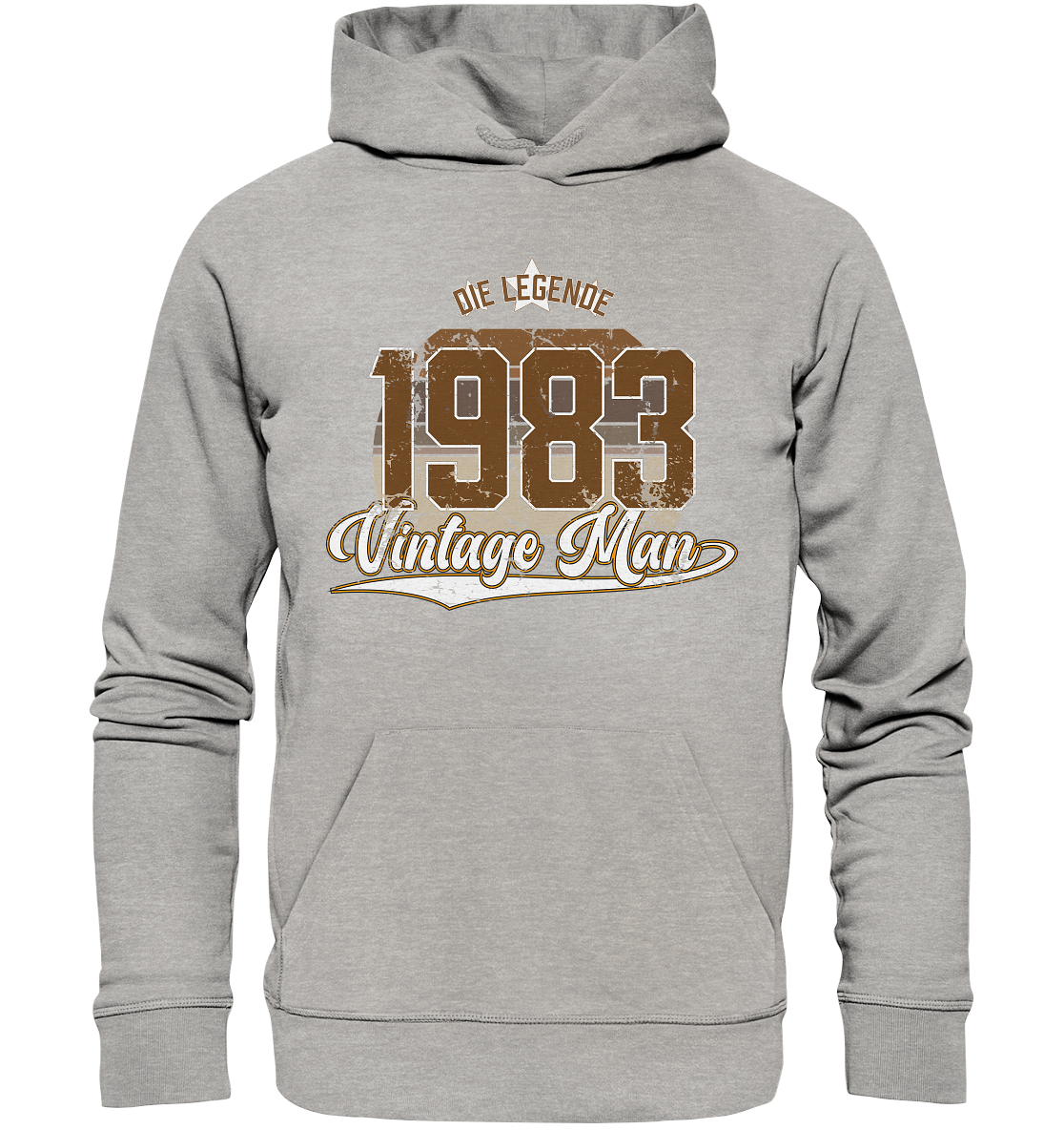 Vintage Man 1983 Geburtstag - Premium Bio Hoodie