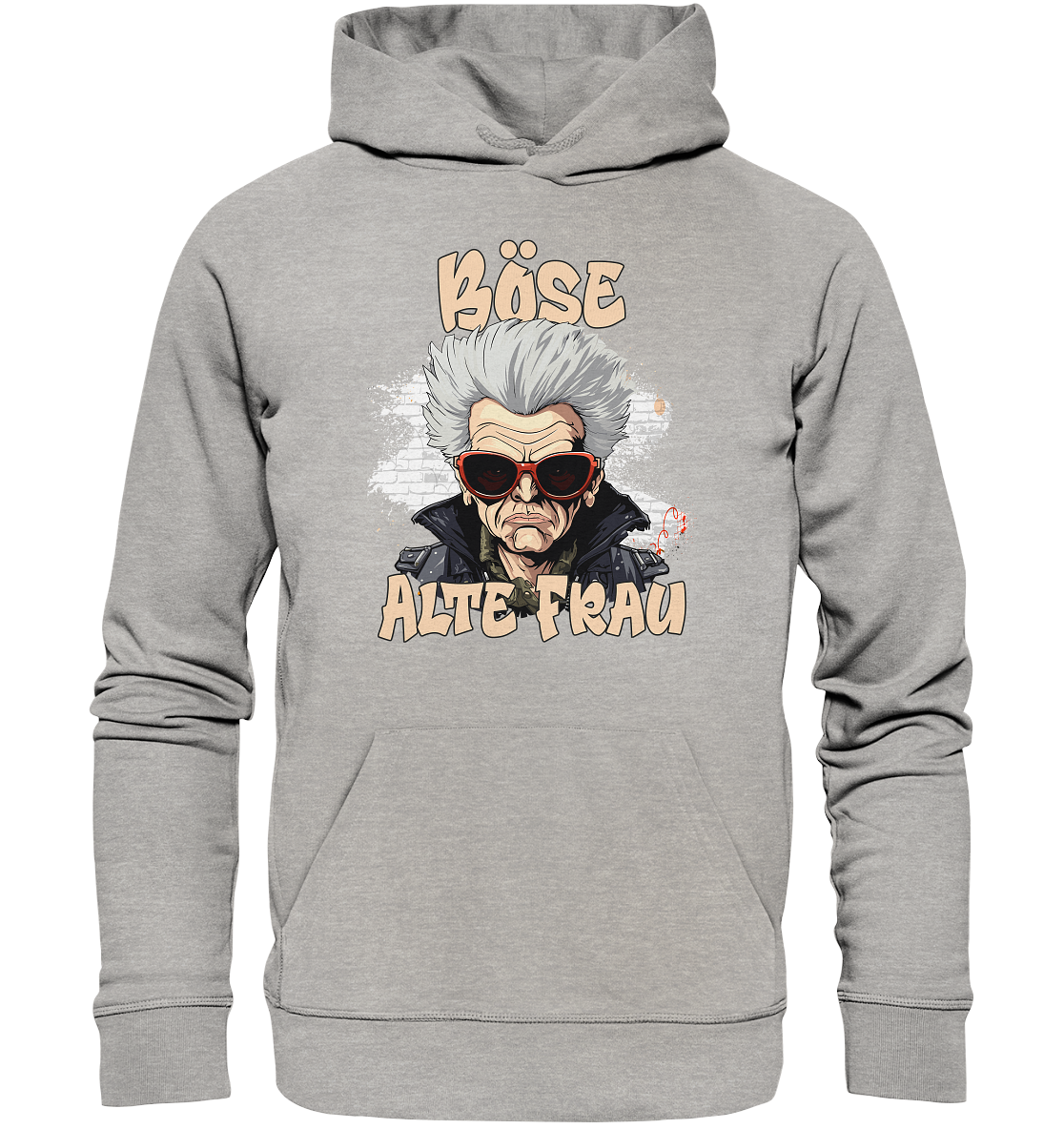 Böse alte Frau 2024 - Premium Bio Hoodie