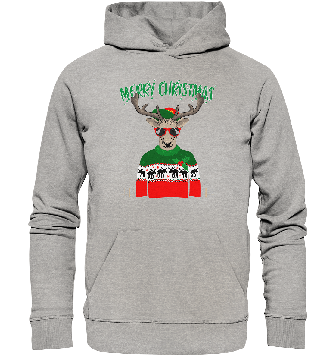 Merry Christmas Rentier - Premium Bio Hoodie