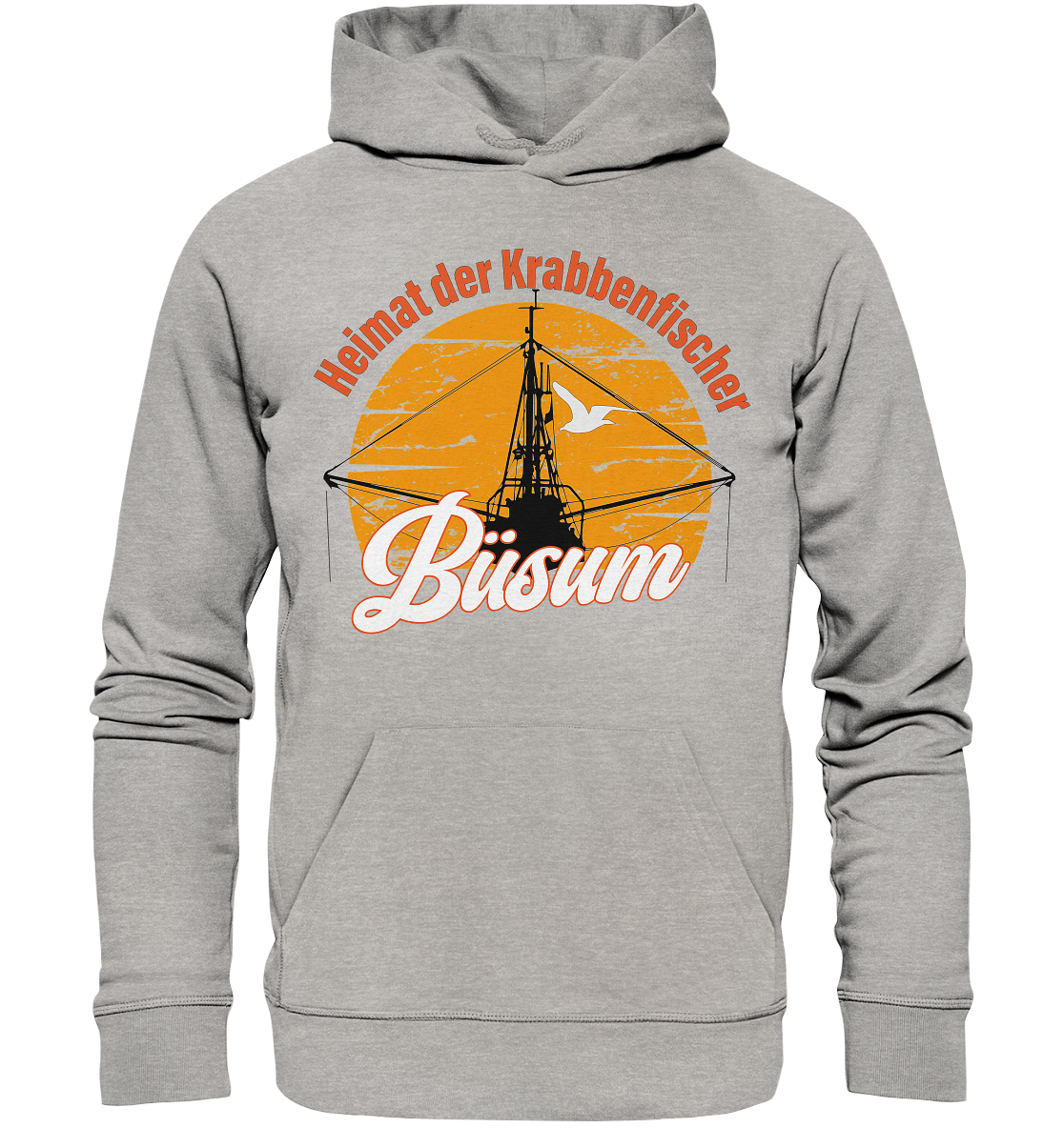 Büsum Heimat der Krabbenfischer - Premium Bio Hoodie