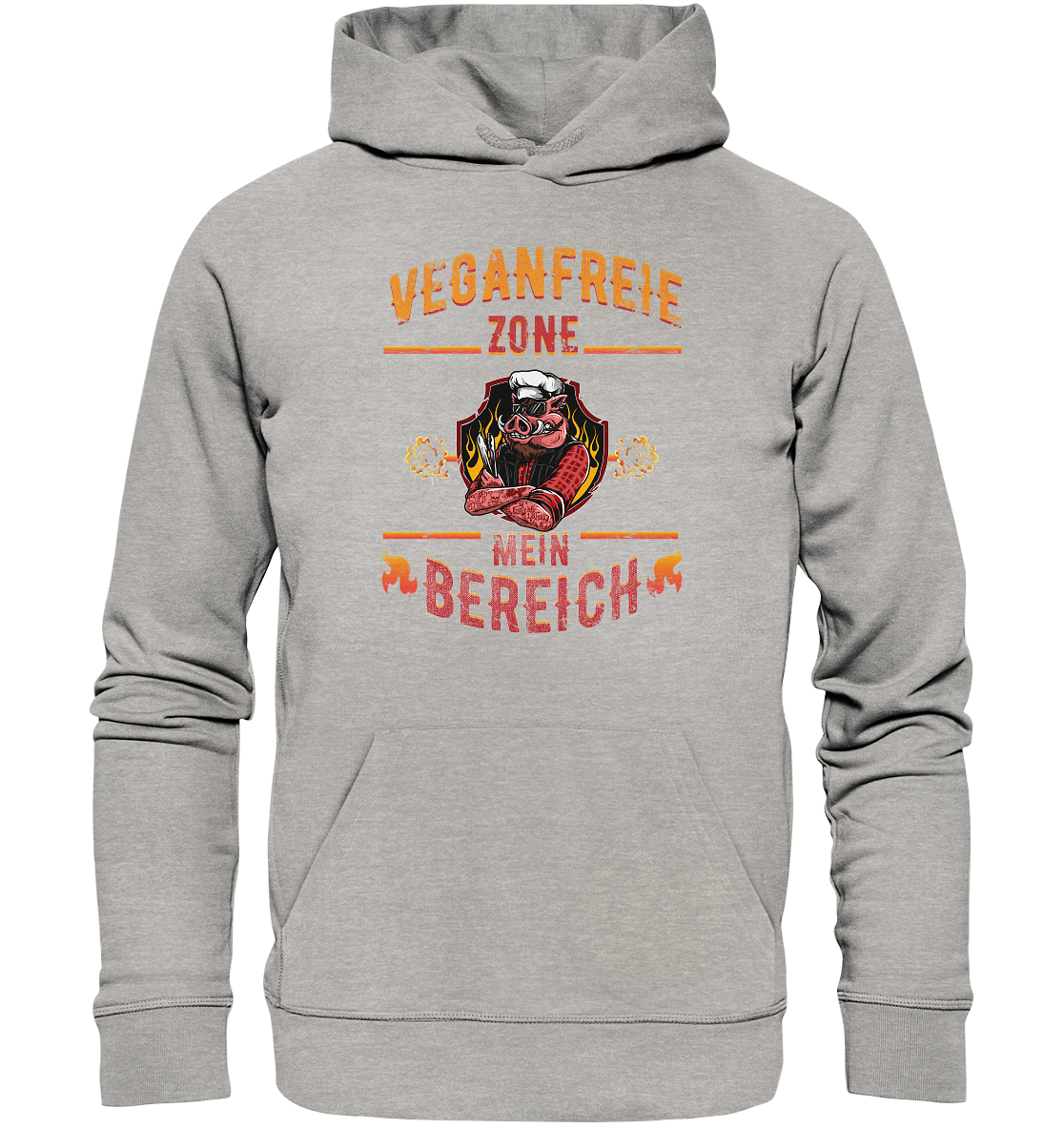 Veganfreie Zone Mein Bereich - Premium Bio Hoodie