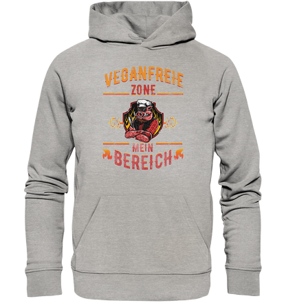 Veganfreie Zone Mein Bereich - Premium Bio Hoodie