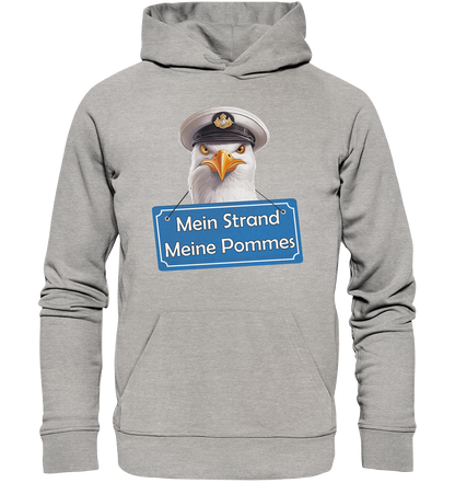 Mein Strand meine Pommes - Premium Bio Hoodie