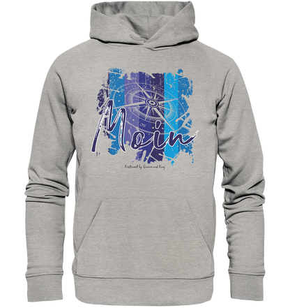 Moin Kompass Aquarell - Premium Bio Hoodie