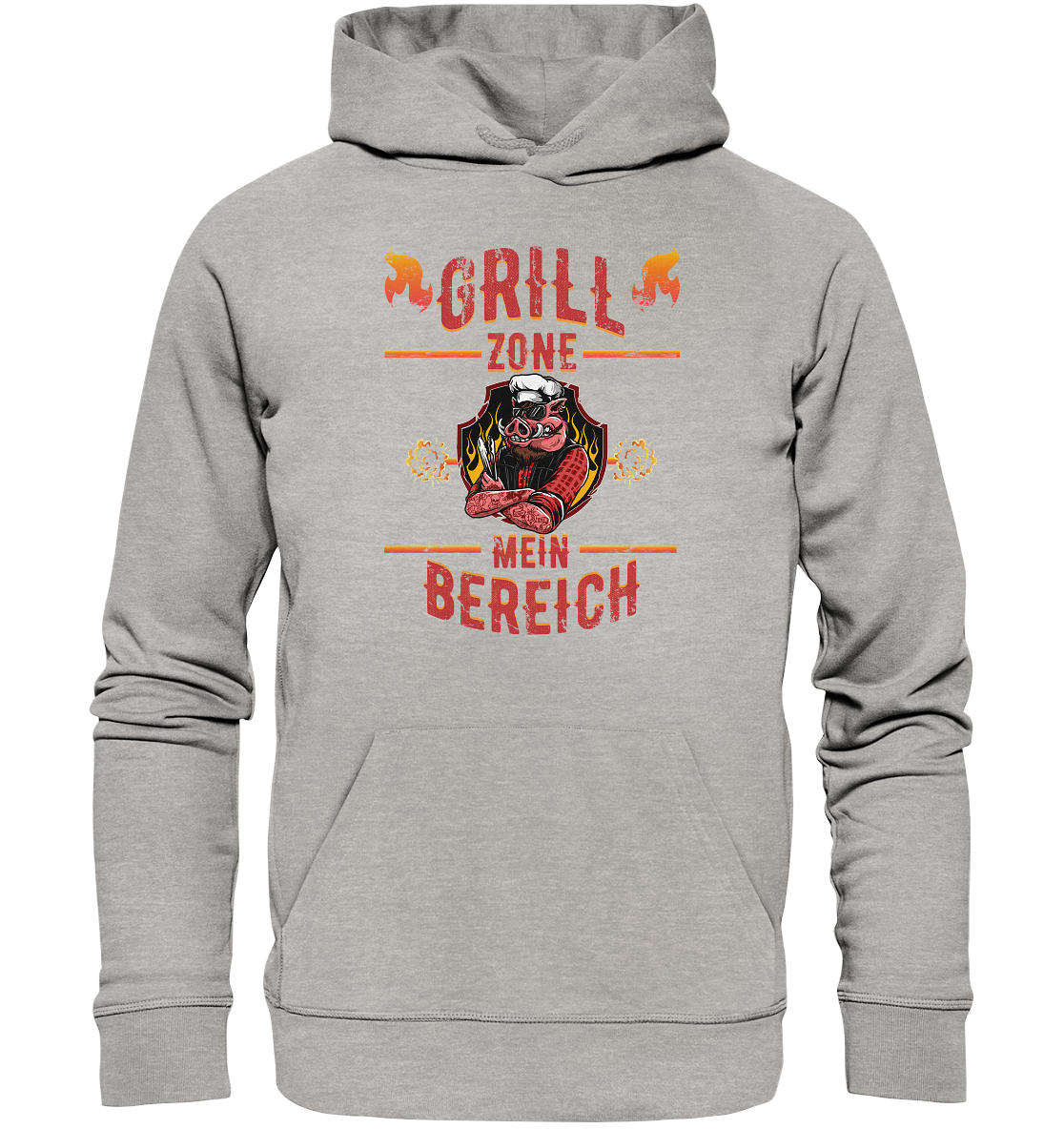 Grill Zone Mein Bereich - Premium Bio Hoodie