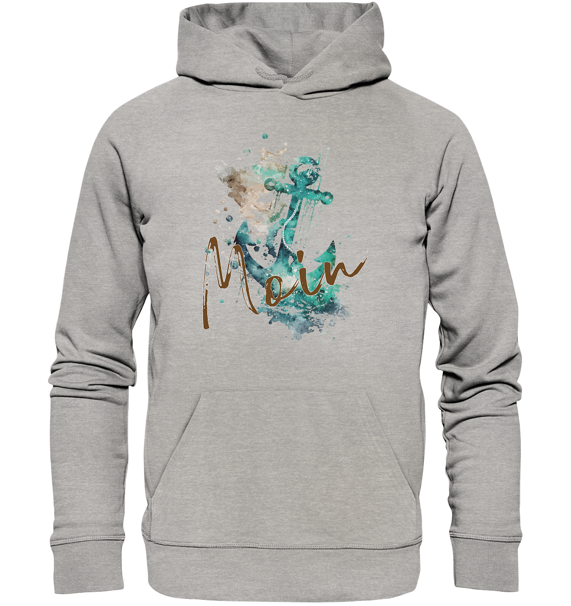 Moin Anker Aquarell - Premium Bio Hoodie