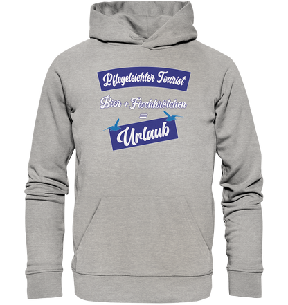 Pflegeleichter Tourist - Premium Bio Hoodie