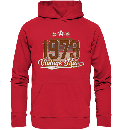 Vintage Man 1973 Geburtstag - Premium Bio Hoodie