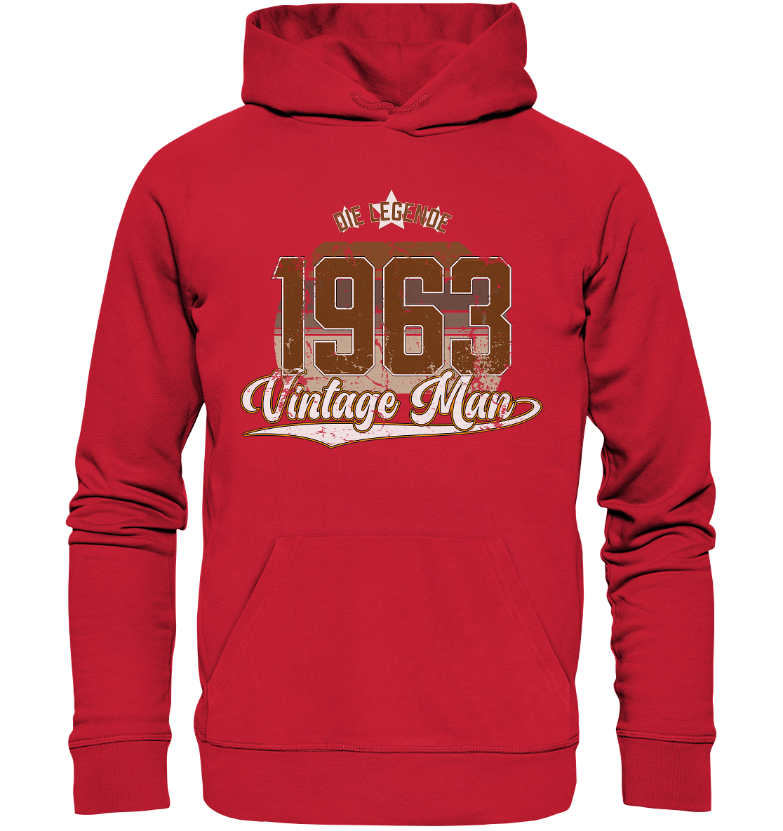 Vintage Man 1963 Geburtstag - Premium Bio Hoodie