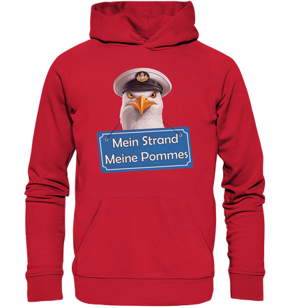 Mein Strand meine Pommes - Premium Bio Hoodie